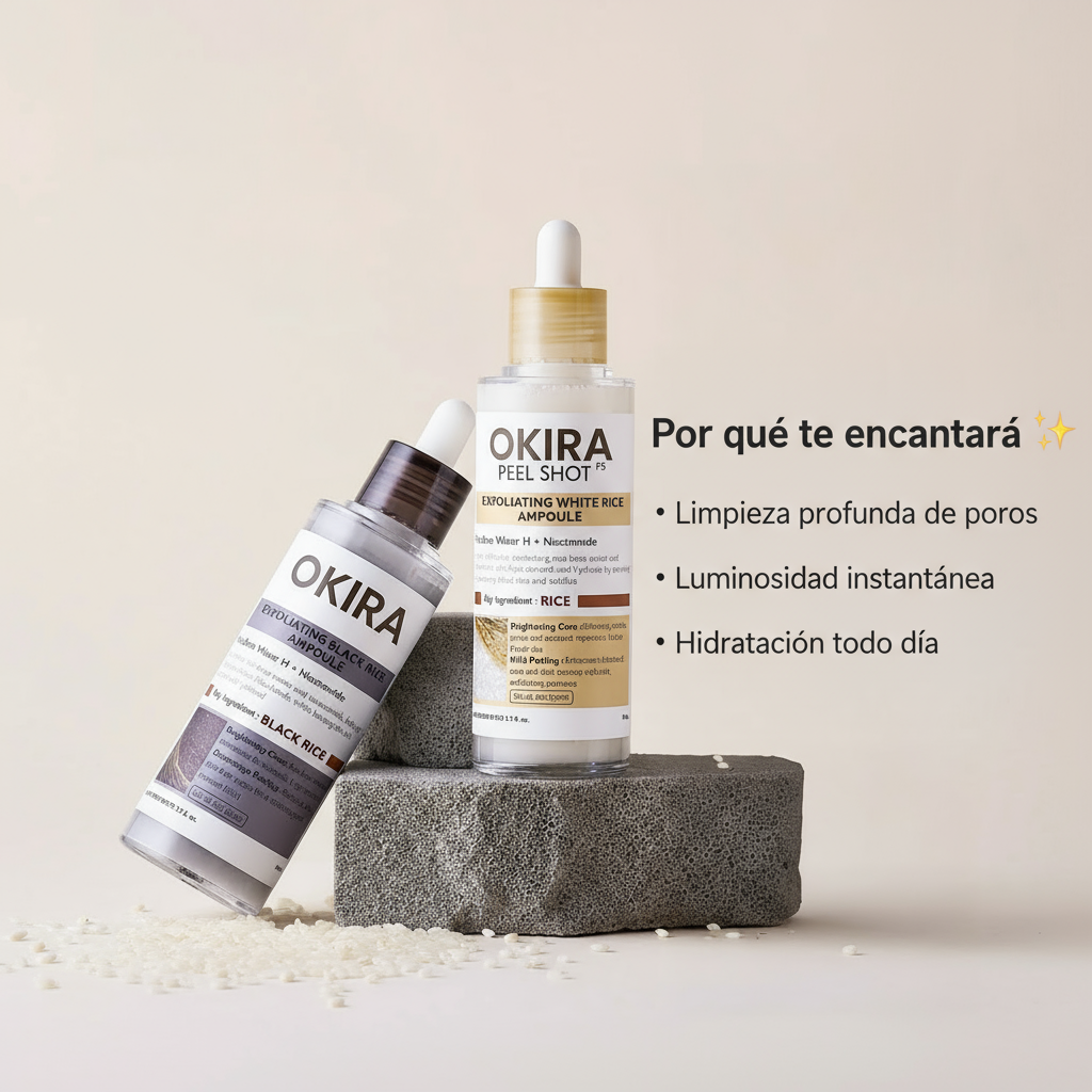 Okira Sérum Exfoliante de Arroz Negro